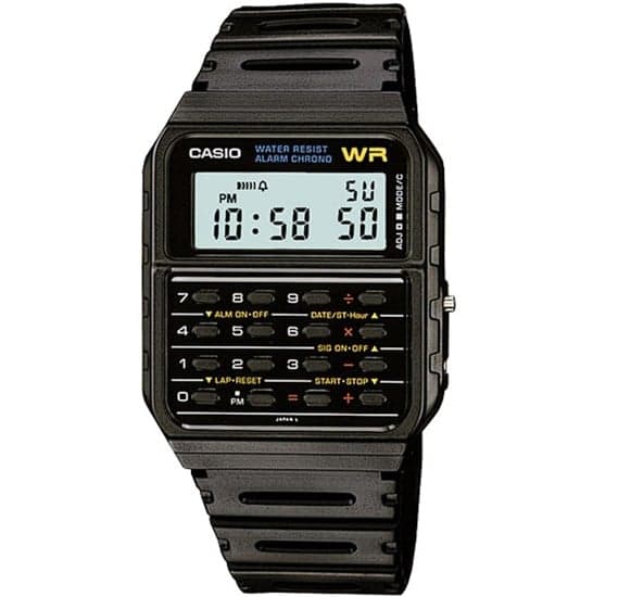 Casio Classic Digital Watch with Calculator Function for Men Black - CA-53W-1Z (CN)