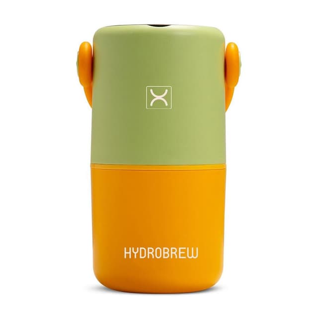 HYDROBREW Double Decker Stainless Steel Lunch Box with Folding Spork Sage Amber 0.82 L - HB.FJ820.GR