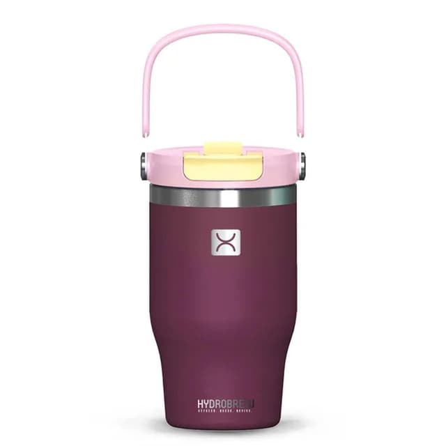 HYDROBREW Vacuum Insulated Tumbler with Handle Purple 500 ml - HB.WBSS18DW.PU