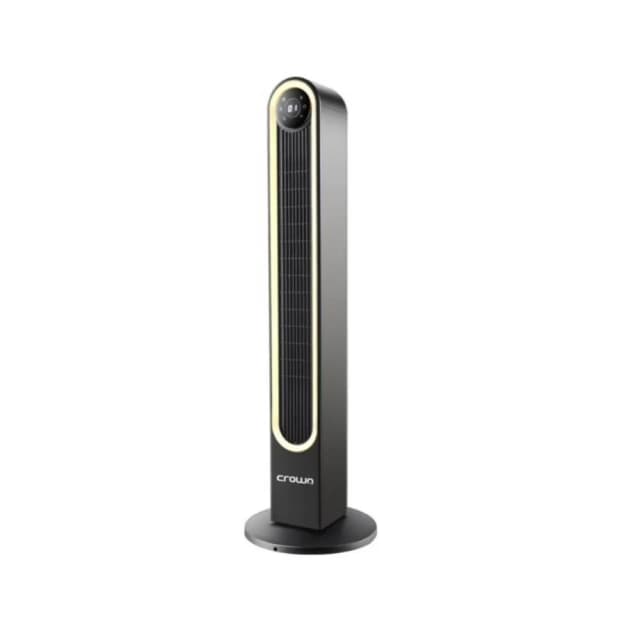 Crownline Tower Fan with LED Light, 42-Inch, 6 Speeds, Remote Control - Black - TF-398