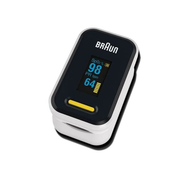 Braun Pulse Oximeter user-friendly finger clip: accuracy made easy with a comfortable, lightweight finger clip YK 81CEU