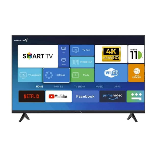Videocon 40 inch FHD Smart Tv , Android 13 E40EL1100 black
