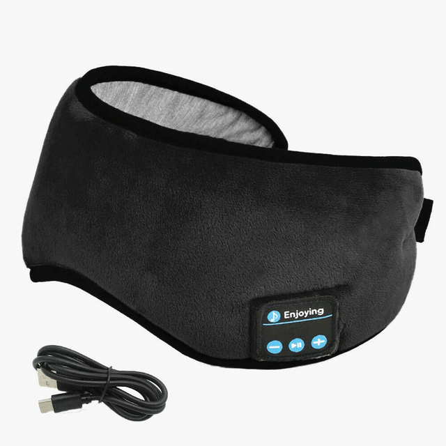 Enjoying Bluetooth Sleep Mask and Headphones