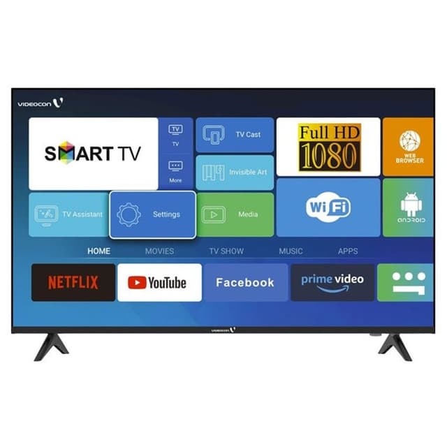 Videocon E43EL1100 FHD Smart Television 43 Inches Black