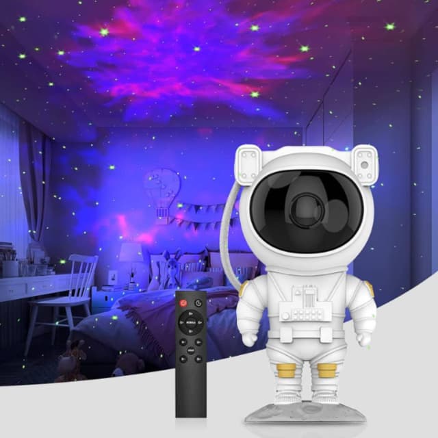 Galaxy Star Projector LED Night Lamp – LED Lamp with Astronaut Design, Starry Sky Projection for Home Decor
