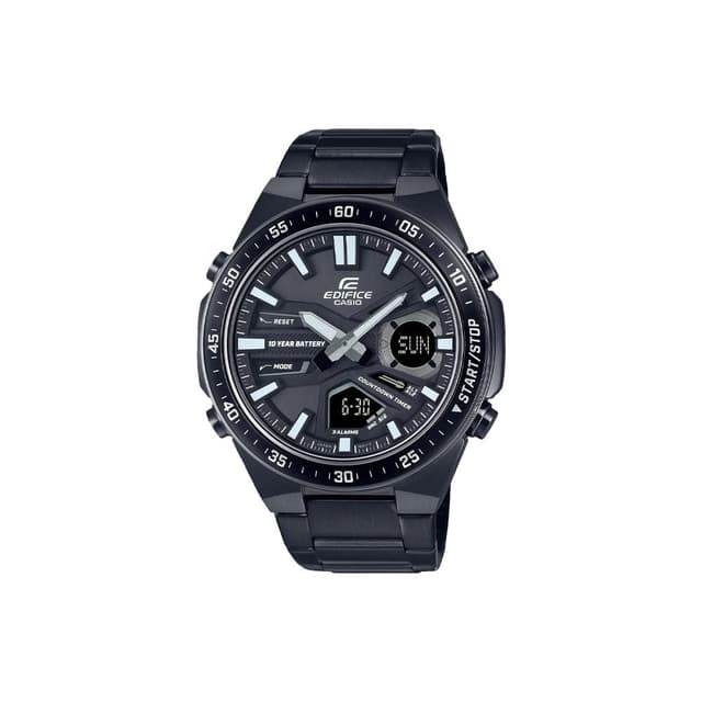 Casio Edifice Mens Analog Watch Black Dial Stainless Steel - EFV-C110DC-1AVDR