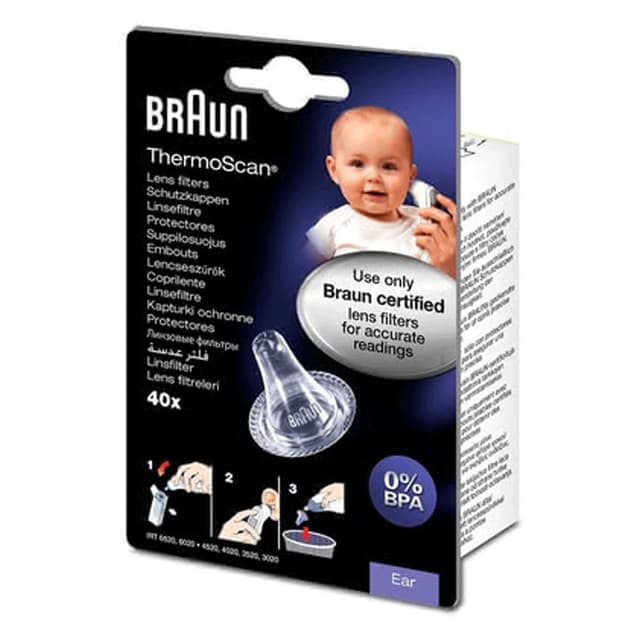 Braun LF 40 Thermoscan Lens Filter Set | Thermoscan Lens Filters for Ear Thermometer LF 40