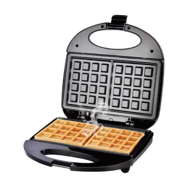 Denx DX1733 2-Slice c 800W Non-Stick Aluminium White Compact Breakfast Appliance with Overheat Protection