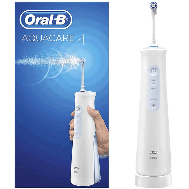 Oral-B MDH20.016.2 Aquacare Water Flosser 4 Cordless Irrigator with 2 Cleaning Modes