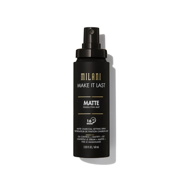 Milani Make It Last Charcoal Matte Setting Spray 05 - Oil Control, Pore Blurring & 16HR Long-Lasting Makeup Fixer - MIL0050056