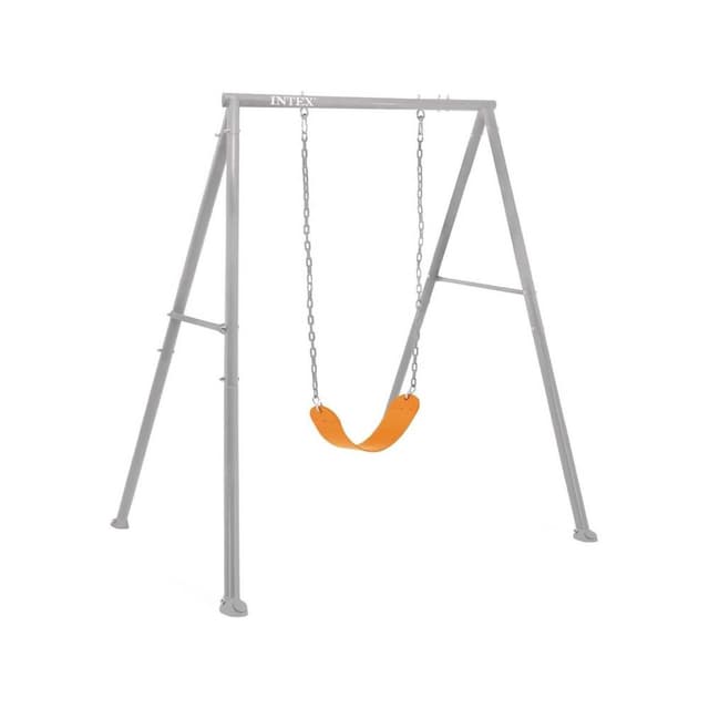 Intex 44113 Two-In-One Swing Set for Kids Durable Inflatable Swing and Slide with Safety Features for Outdoor Fun