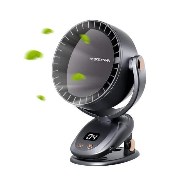 Portable Bladeless Fan with Digital Display USB Rechargeable Wireless Adjustable Angle Quiet Operation for Home&Outdoor Use,Assorted