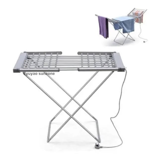 Electric Heated Clothes Airer Dryer, Home Horse Rack Fast Laundry Drying Folding, For Easy Storage Dry Saves Energy