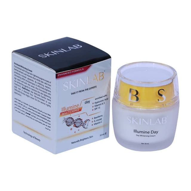 SKINLAB Illumine Day Whitening Cream, 50ml, Brightening & Hydrating Formula, For All Skin Types
