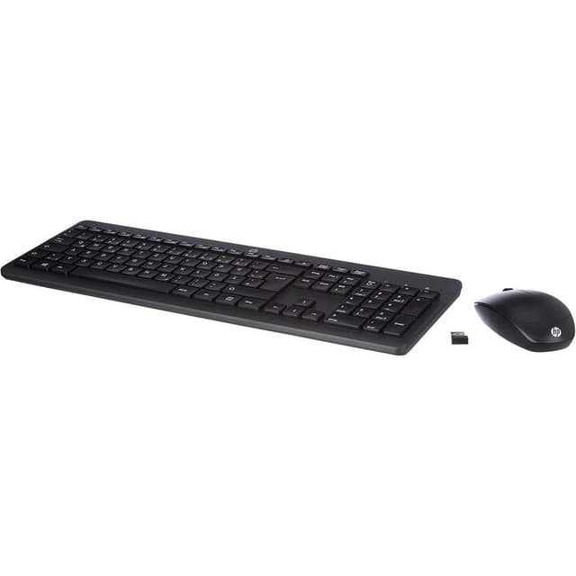 HP 230 Mouse and Keyboard Wireless Mouse and Keyboard, USB Dongle, up to 16 Months Battery Life Black