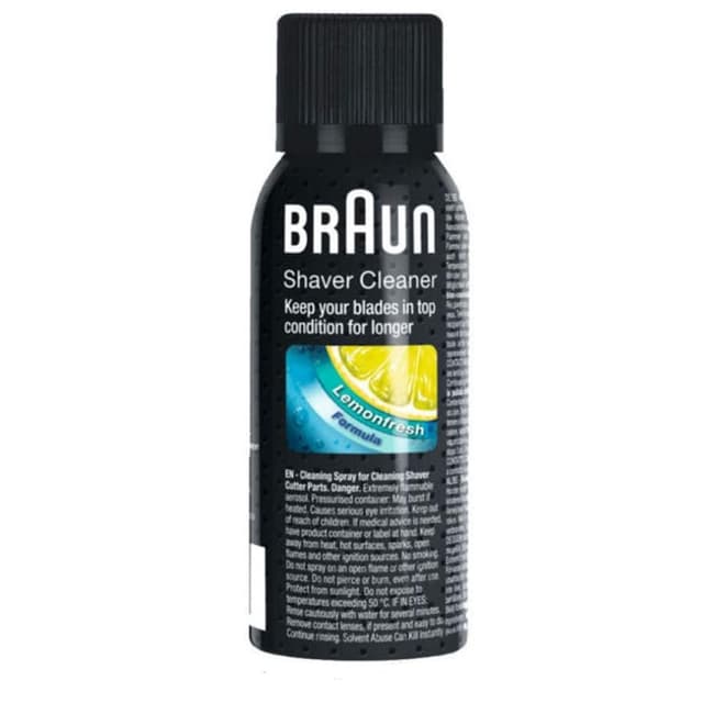 Braun SC 8000 Shaver Cleaner Aerosol Spray Black