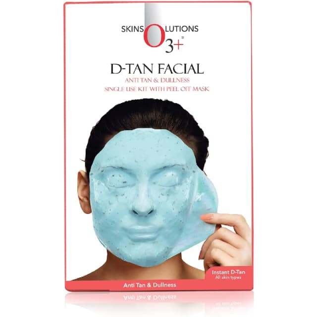 O3+ D-Tan Facial Kit - 45g Anti-Tan and Dullness Single-Use Treatment for Brighter Skin