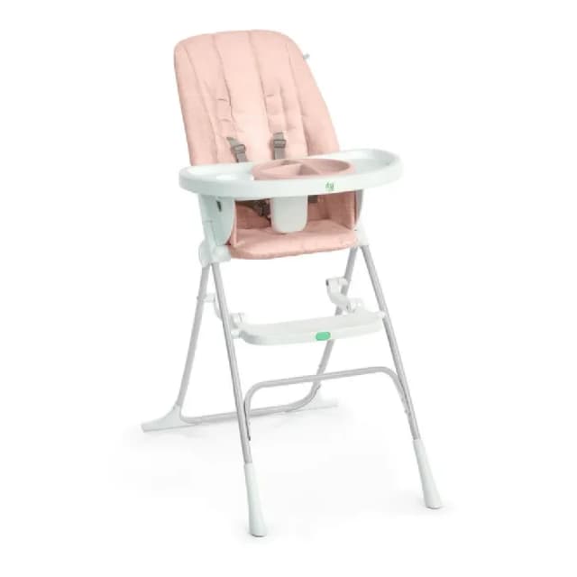 Ingenuity Sun Valley Compact Folding High Chair - Pink suitable for 6 Months & above - 16989
