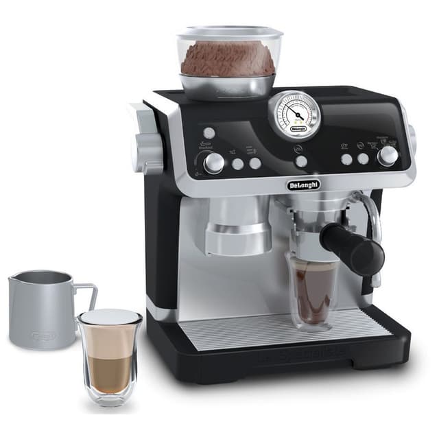 Casdon DeLonghi Barista Coffee Machine Toy | Pretend Play Coffee Maker with Sounds for Kids 3+ Years – 77050