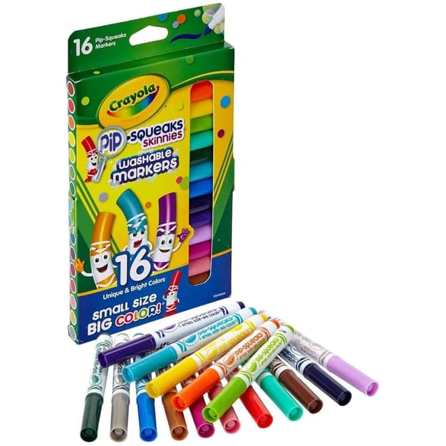 Crayola 16 ct. Washable Pip-Squeaks Skinnies Markers - CY58-8146