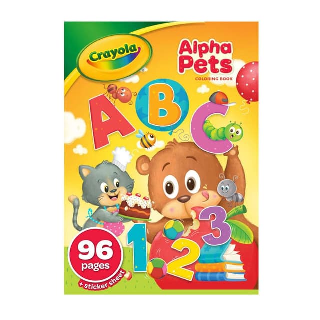Crayola 96-Page Coloring Book, AlphaPets - CY04-2670