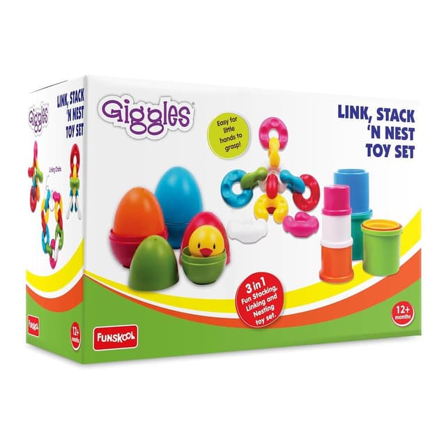 Funskool - LINK STACK And NEST TOY SET - FS2100300