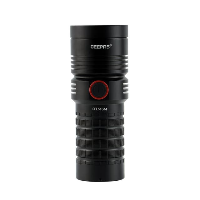 Geepas Flashlight with Power Bank 15 Hours Runtime Rechargeable Torch - GFL51044