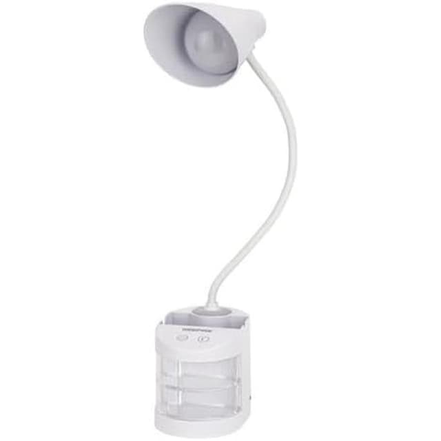 Geepas Rechargeable Reading Lamp with Transparent Pencil Vase, Multi-functional Design, Ideal for Study or Office Use - GDL53039