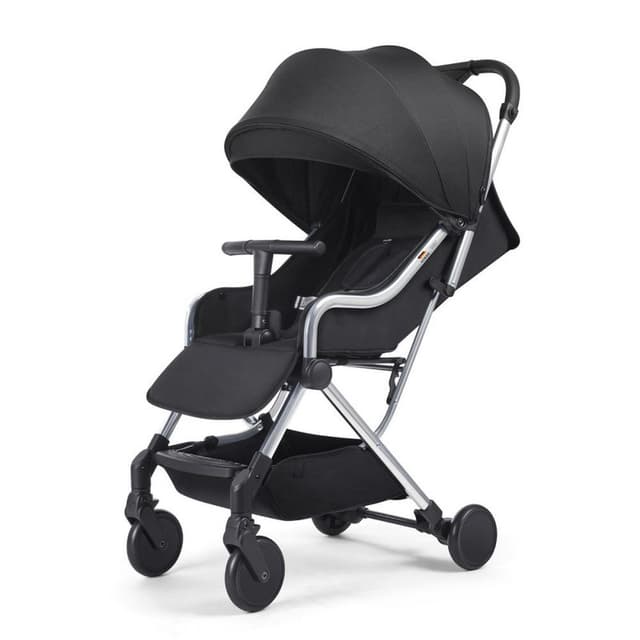 Gokke - Compact Baby Stroller with 5 Point Safety Harness, Adjustable Handlebar, 0-36 Months, Black - C102ABL