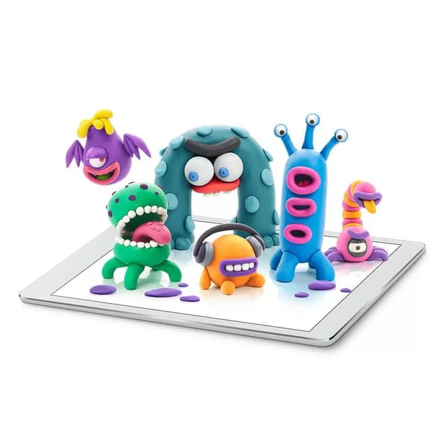 HEY CLAY -DIY Aliens- Burger, Trio, Scorpio Plastic Creative Modelling Air-Dry Clay For Kids 6 Cans - HC60038