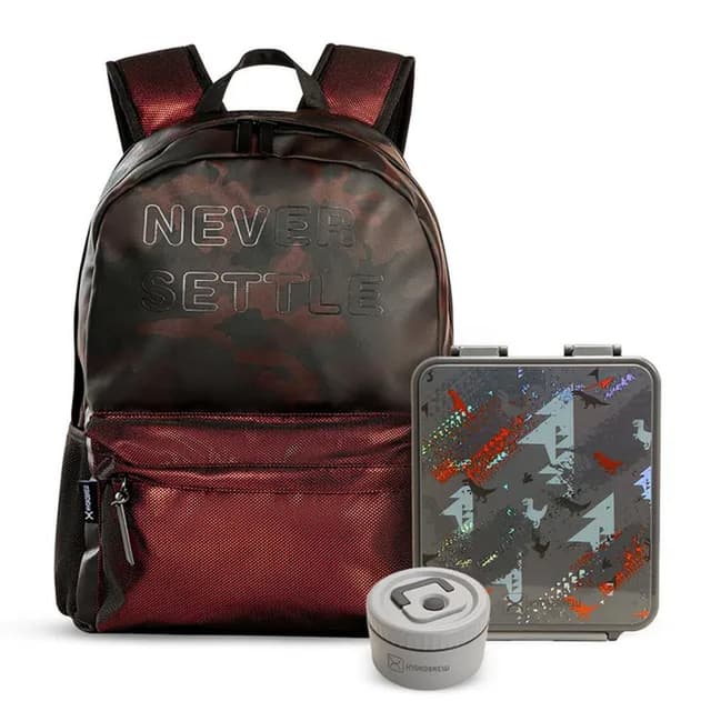 HYDROBREW 18‑Inch Backpack Plus Bento Lunch Box And Jar Brown Combo - CMHB.SBJBLB1740.BRDIGY