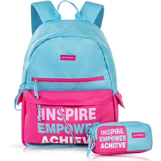 HYDROBREW Pink Colour 18-Inch Stylish Backpack - HB.S2.ALFPI