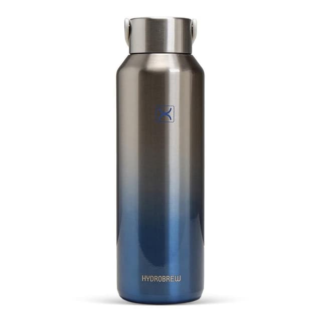 HYDROBREW Vacuum Insulated Water Bottle Silver 710ml with Leakproof Lid And Handle - HB.WBSS710DW.SI