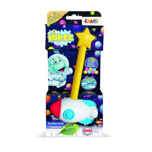 INKEE Wand Rocket - 1 Rocket Wand and 7 Bath Drops with Aroma - 40447EN