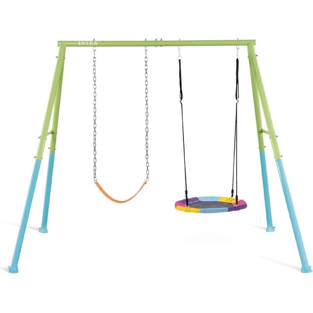 Intex Saucer and Swing Two Feature Set - Ultimate Outdoor Fun for Kids 44125