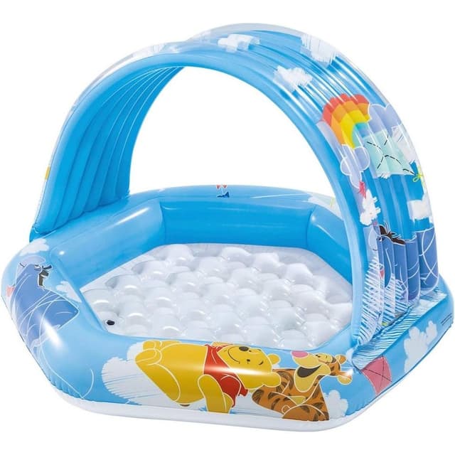 Intex Winnie The Baby Pool - Multicolor Kiddie Pool with Repair Kit, Model 58415