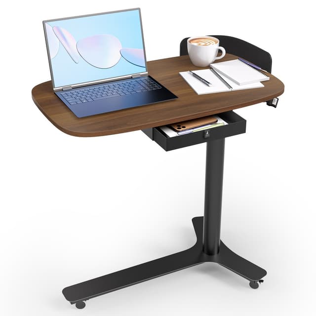 Kingsmith ETD2, Mobile Standing Desk, Walnut - ETD2
