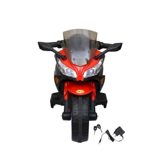 MYTS Ride-On 12V SKY Electric Motorbike – Red – Battery-Powered Ride-On Toy for Kids with Sturdy and Safe Design - MYTS ZS 07R