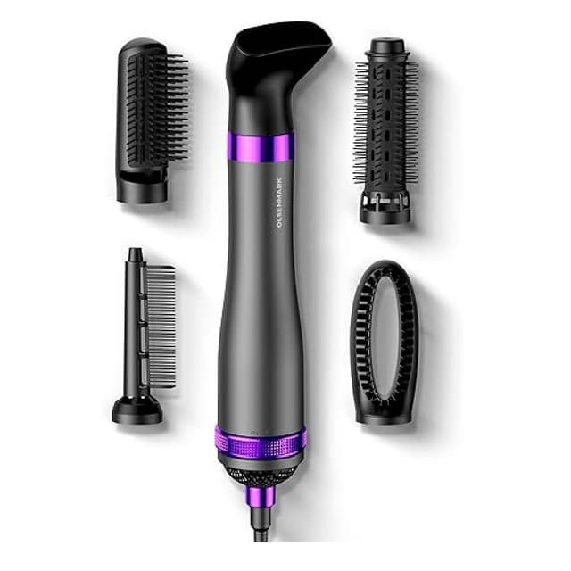 OlsenMark 5-in-1 Hot Hair Styling Comb, 800W, 360 Swivel - OMH4115