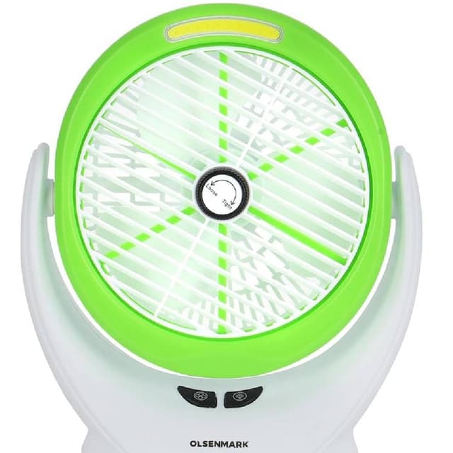 Olsenmark Rechargeable 12-inch Table Fan with Remote OMF1874