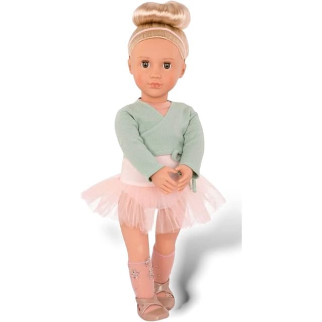 Our Generation Doll Viola – 18-Inch Ballet Fashion Doll with Green Shrug – BD31255Z