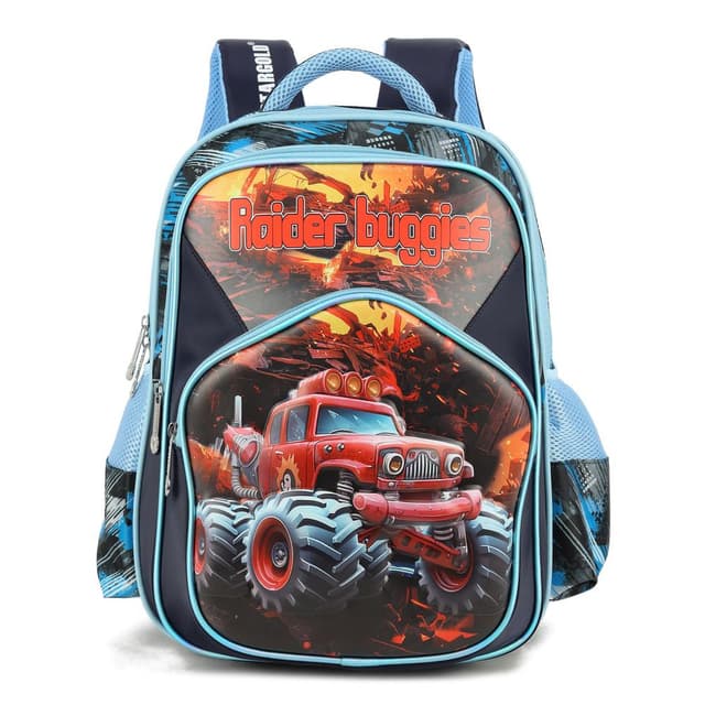 STARGOLD Premium Large Kids Backpack 16 Inch- 3D Cartoon And Hero Design, 41 x 31 x 25 cm - SG-BP223 Blue 3
