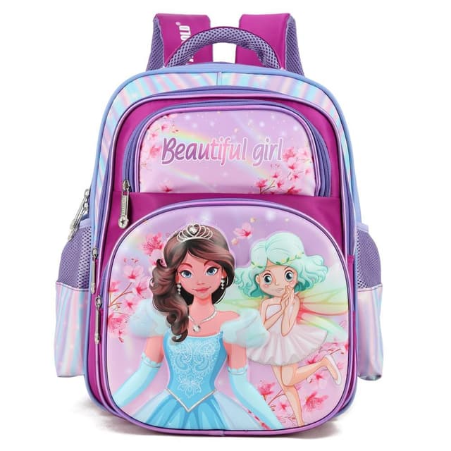 STARGOLD Premium Large Kids Backpack 16 Inch- 3D Cartoon And Hero Design, 41 x 31 x 25 cm - SG-BP223 Purple 2