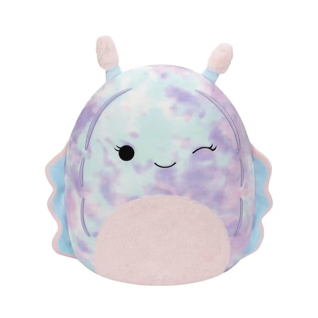 Squishmallows 20-Inch Pink & Blue Tie-Dye Sea Slug Jumbo Plush Toy – Super Soft Cuddly Animal, Vacuum Packed – SQCR02423