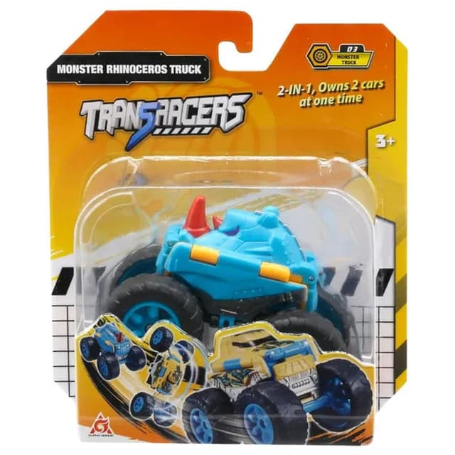Transracers 2-in-1 Flip Vehicle Monster Rhinoceros Truck 463875A-03