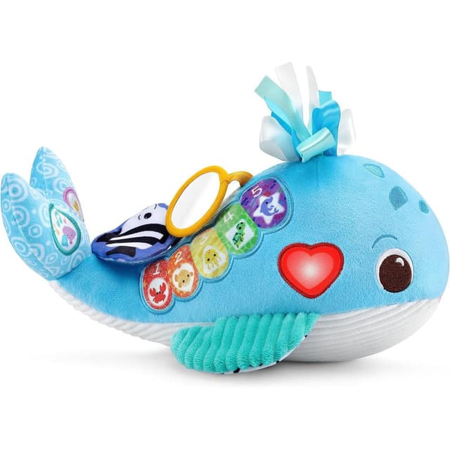 VTech Baby Snuggly Sounds Whale, Baby Sensory Toy with Lights, Sounds And Music, Interactive Gift for infants 3, 6, 9, 12 months Plus, English version - VT80-562803