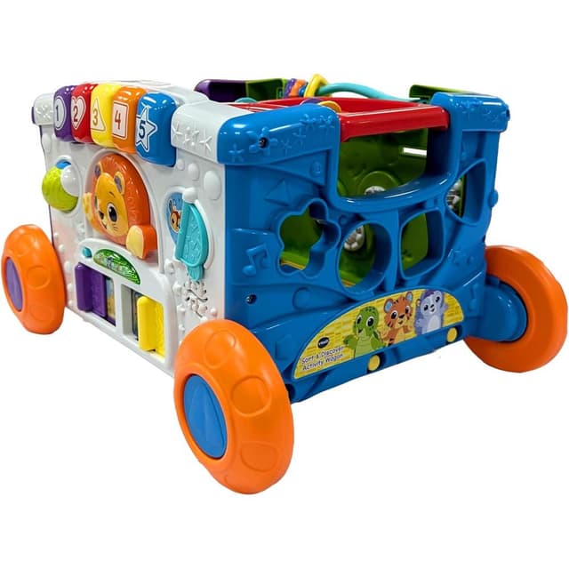 Vtech - Sort And Discover Activity Wagon - Multicolour, Load up and get ready to roll with four sides of play including an activity panel, Suitable ages 12m Plus up - VT80-568503