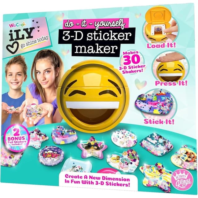 We Cool DIY 3D Sticker Maker, Creative Craft Kit for Kids - 112665