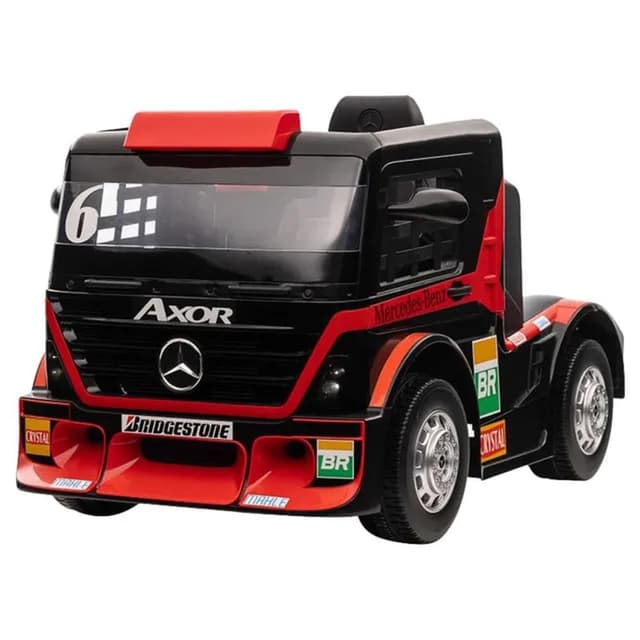 Xiamen Mercedes-Benz Axor – Red – Licensed Electric Ride-On Truck for Kids with Realistic Design, Battery-Powered Vehicle for Toddlers and Young Children - XMX622