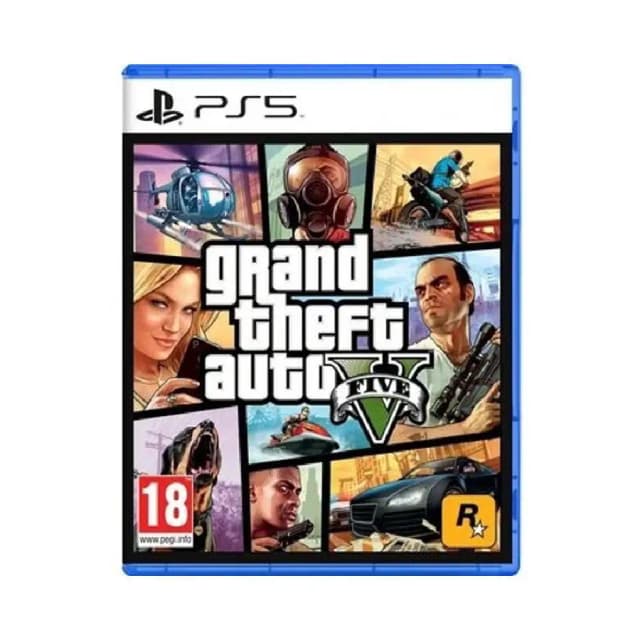 Rockstar Games Grand Theft Auto V PS5 Video Game Action Shooter Open World Single Player Multiplayer English PEGI 18 Multicolour.